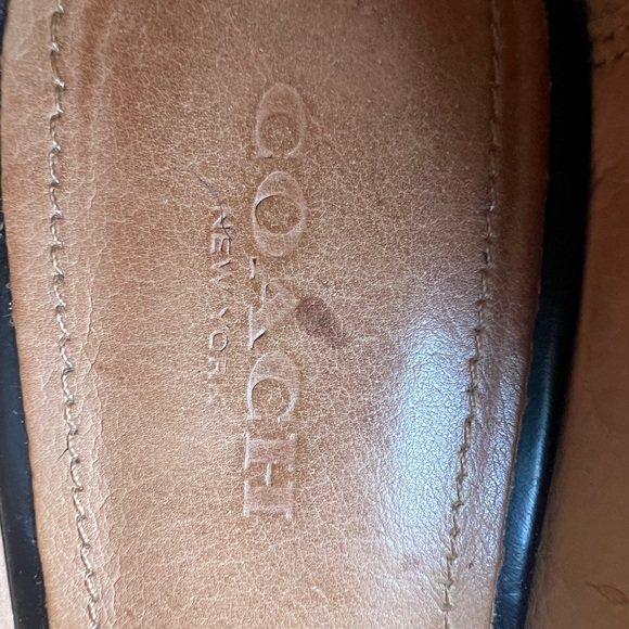 Coach blue leather loafers - Picture 4 of 6
